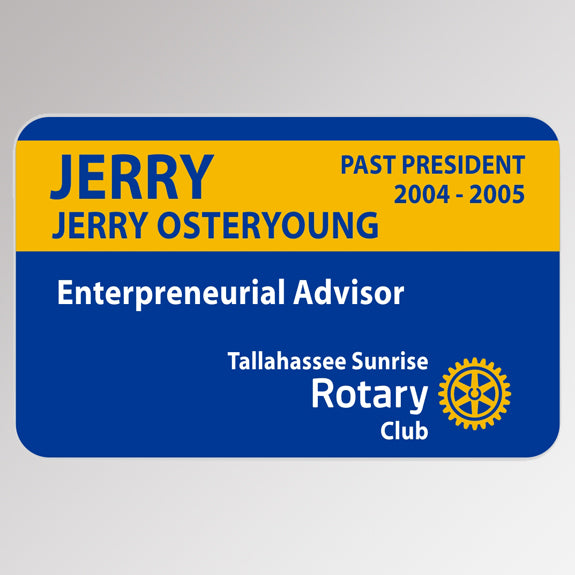 Custom Rotary Pocket Badge (Credit Card Style 2), Awards California, Pocket Badge - Rotary International