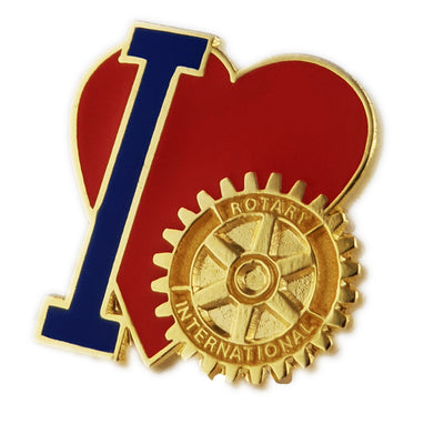 I Love Rotary Pin, Tej Brothers,  - Rotary International