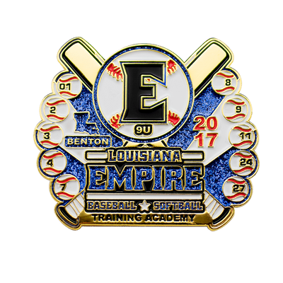 Custom Glitter Enamel Pins, Awards California, lapel pin - Rotary International