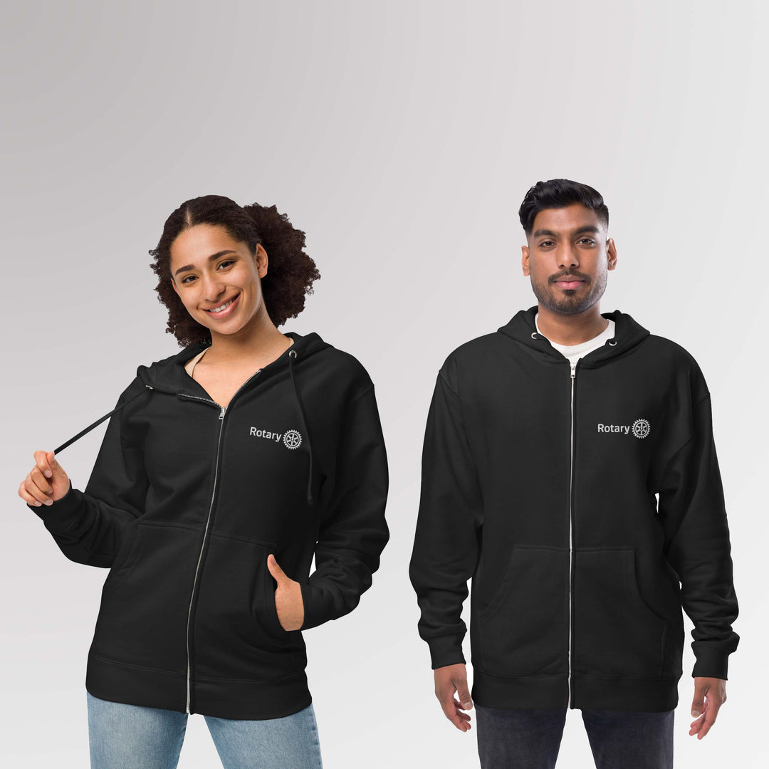 Unisex Fleece Zip Up Hoodie