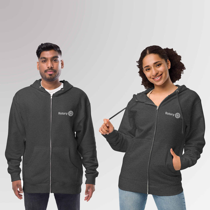 Unisex Fleece Zip Up Hoodie