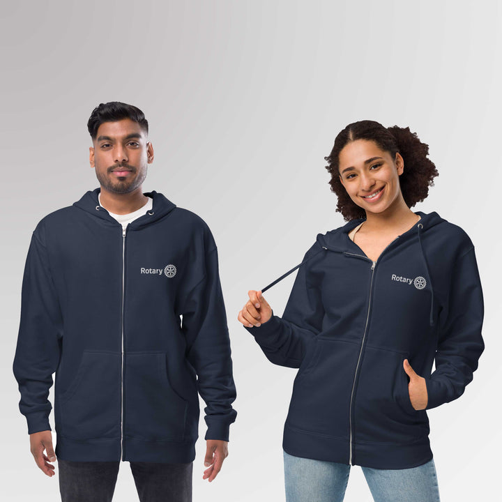 Unisex Fleece Zip Up Hoodie