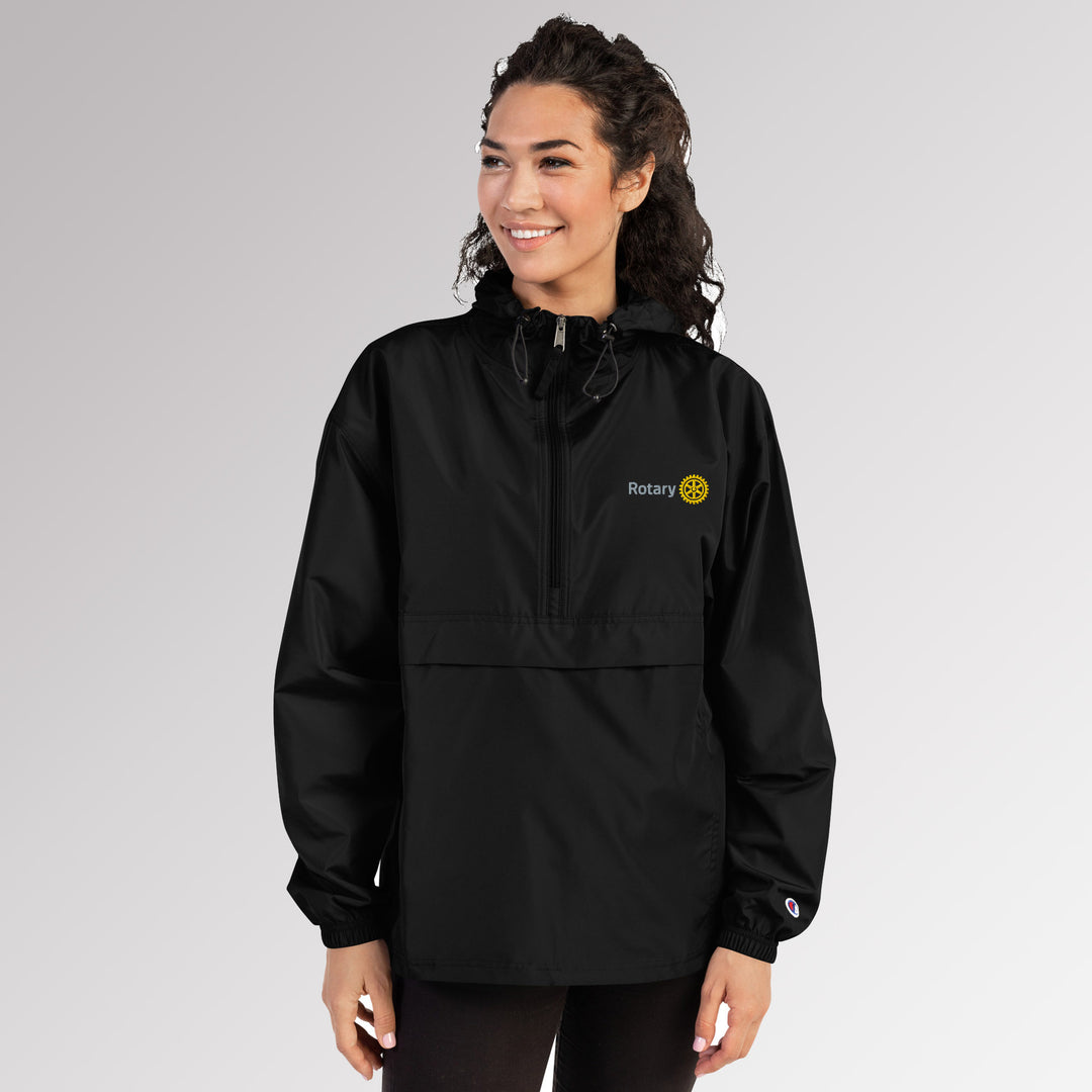 Unisex Black Champion Packable Jacket