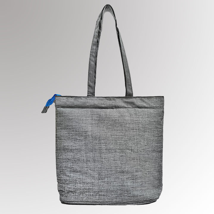 A durable laptop/tablet tote bag featuring Rotary International's Master Brand logo and high-quality stitching.