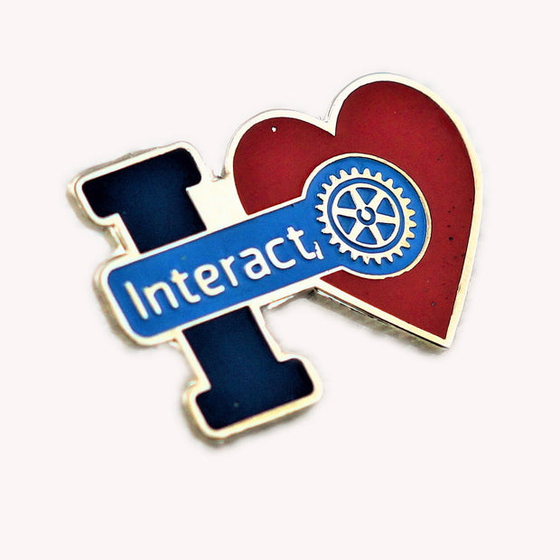 "I Love Interact" Pin, Tej Brothers, INTERACT - Rotary International