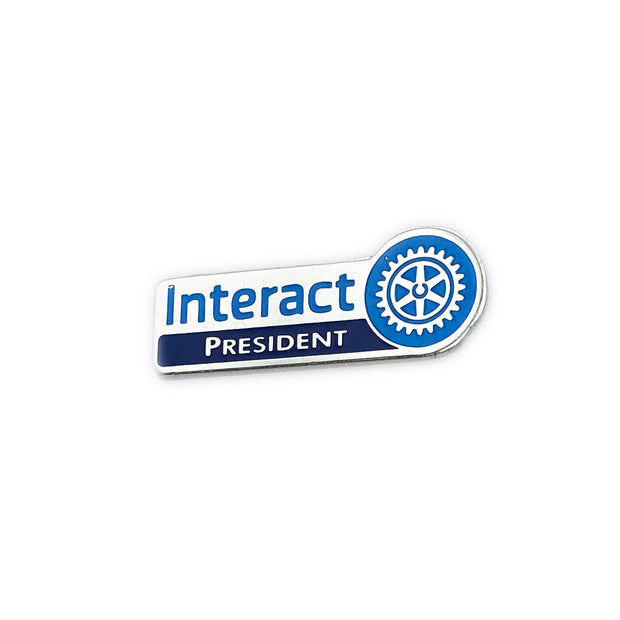 Interact President Pin, Tej Brothers, lapel pin - Rotary International