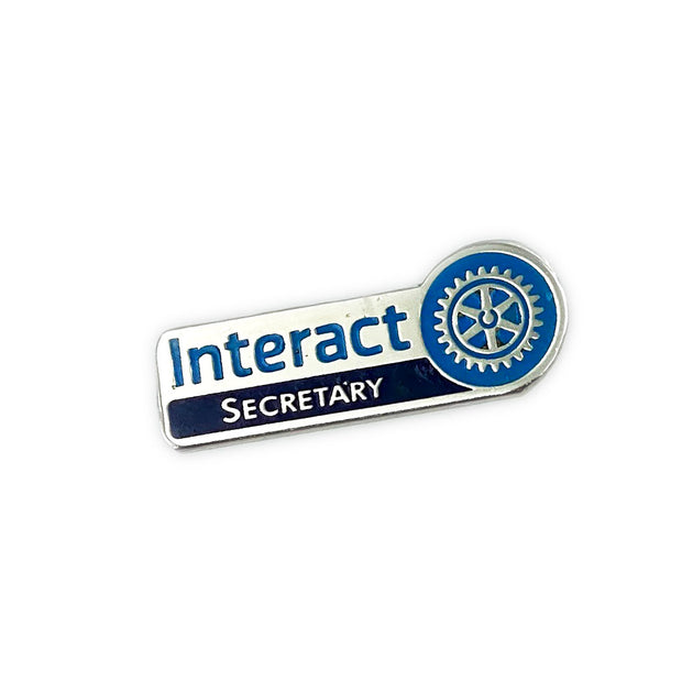 Interact Secretary Pin, Tej Brothers, lapel pin - Rotary International