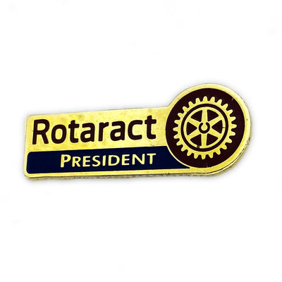 Rotaract President Pin, Tej Brothers, lapel pin - Rotary International