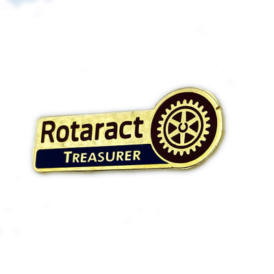 Rotaract Treasurer Pin, Tej Brothers, lapel pin - Rotary International